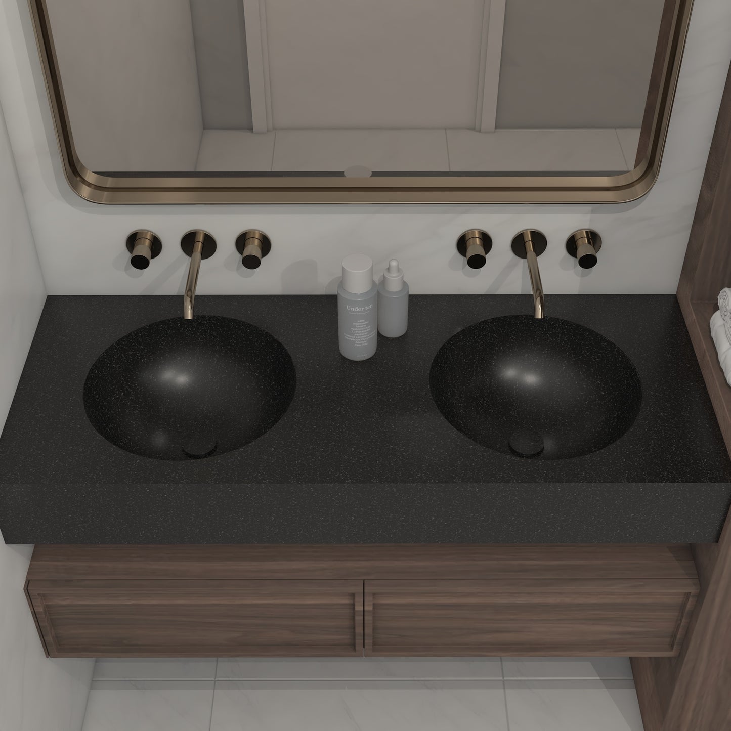 Apolo Prestige Edge - Vasque Double Suspendue en Corian®