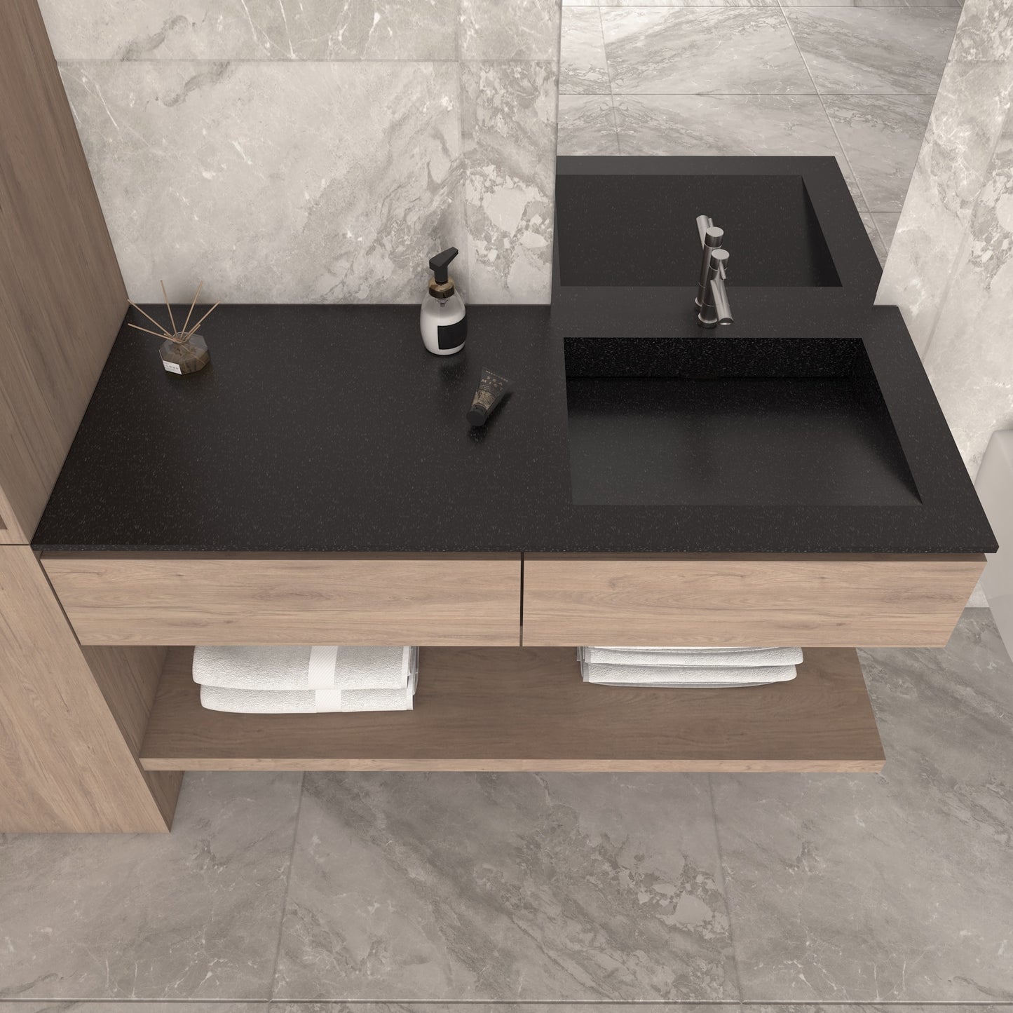 Fortuna Prestige – Vasque Simple à Encastrer en Corian®