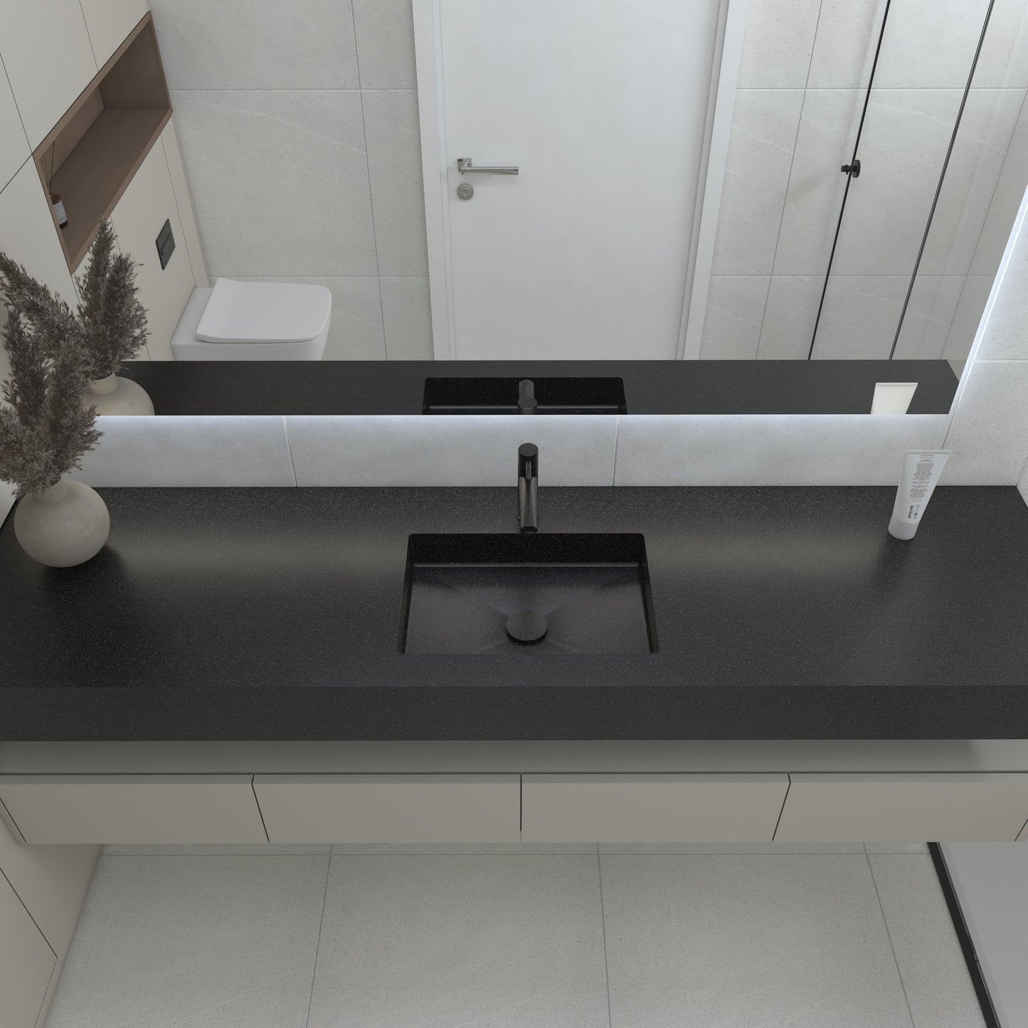 Neptune Prestige Edge - Vasque Simple Suspendue en Corian®