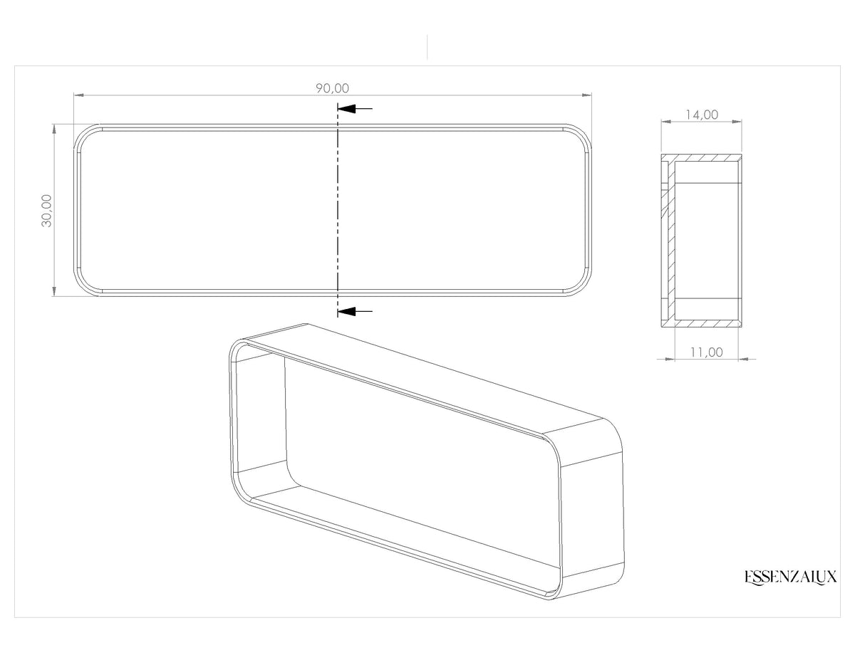 Selene Niche Horizontale en Corian®