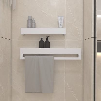 Janus Étagère en Corian® avec Porte-Serviettes
