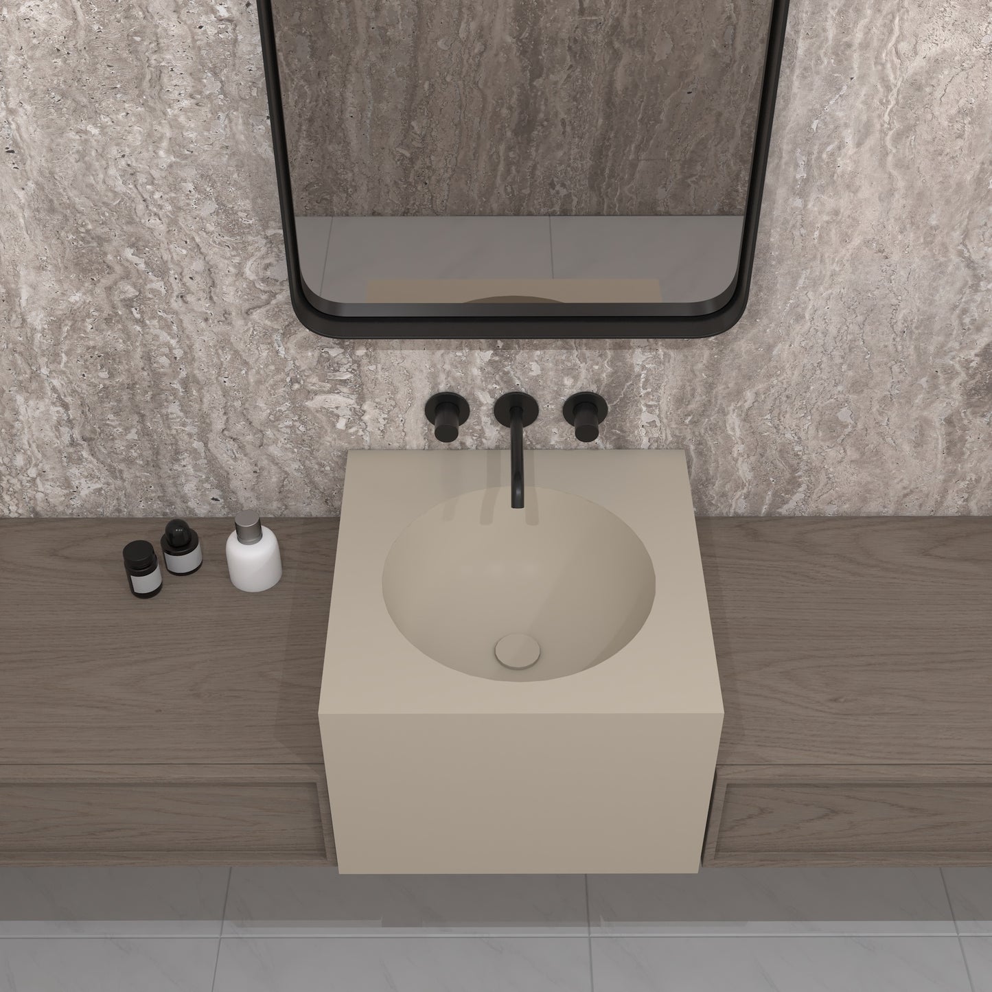 Apolo Essence Deep - Vasque Suspendu | Format Mini en Corian®