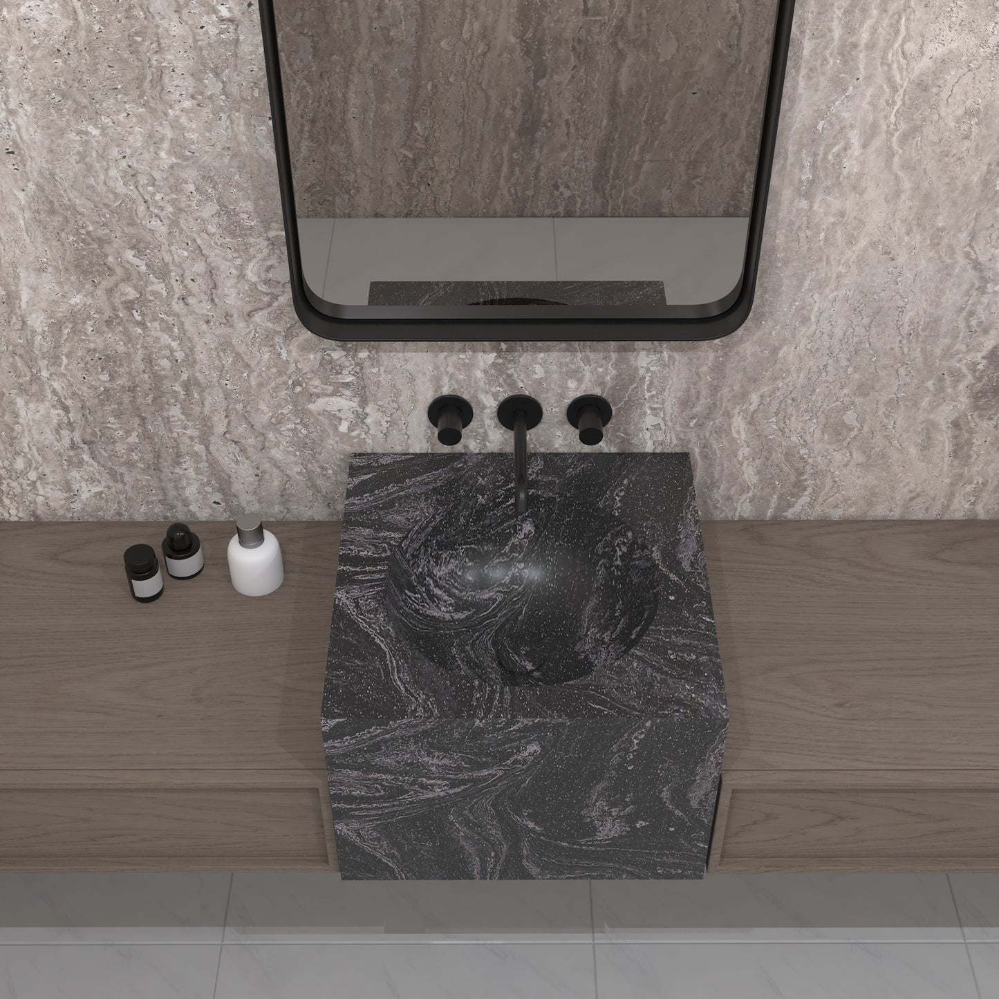 Apolo Essence Deep - Vasque Suspendu | Format Mini en Corian®