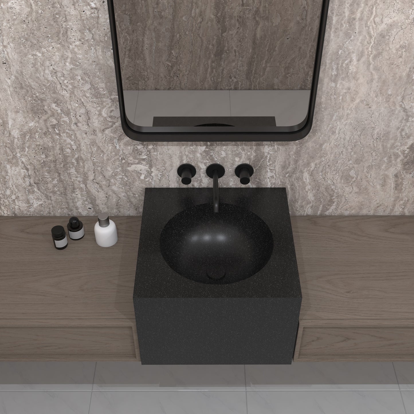 Apolo Essence Deep - Vasque Suspendu | Format Mini en Corian®
