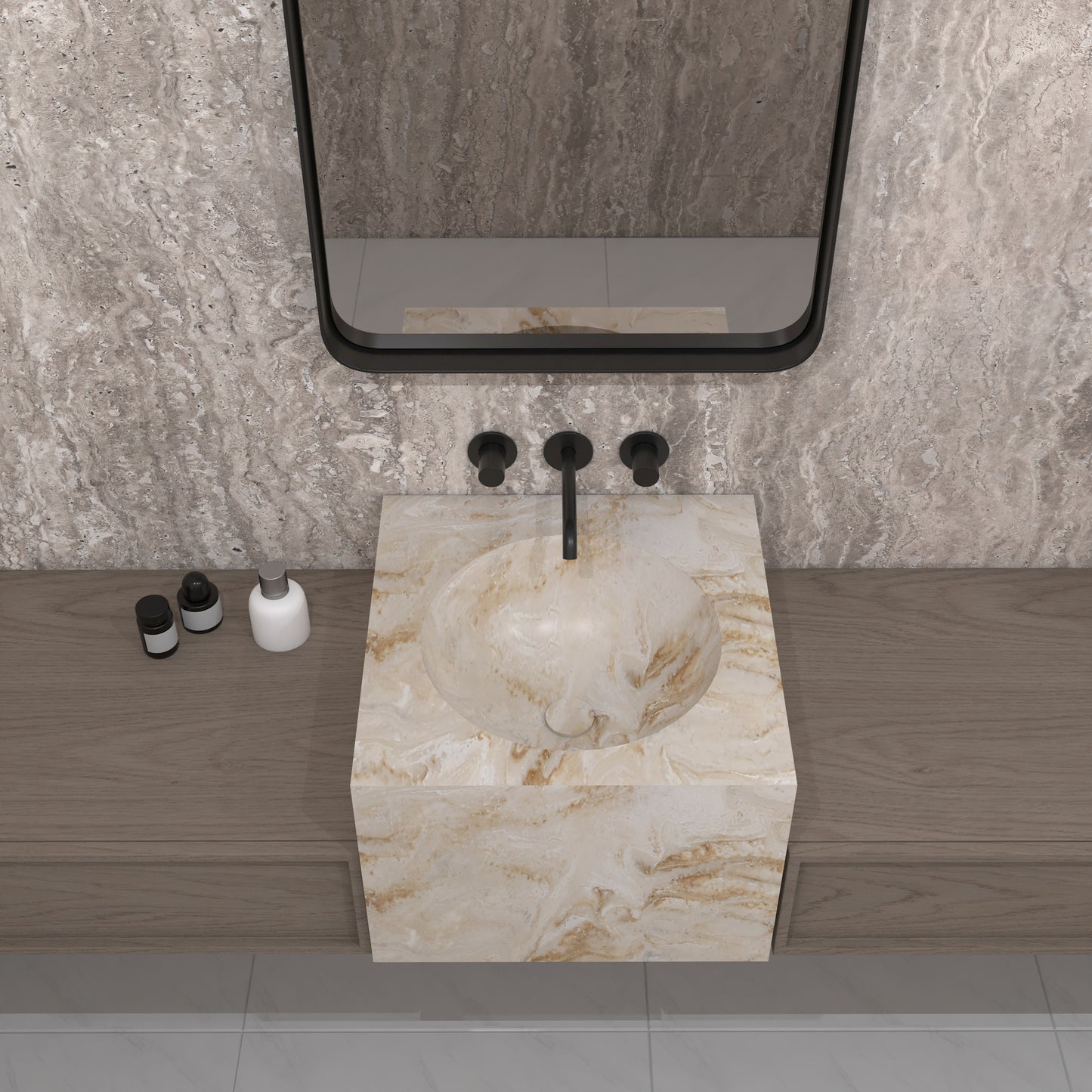 Apolo Essence Deep - Vasque Suspendu | Format Mini en Corian®