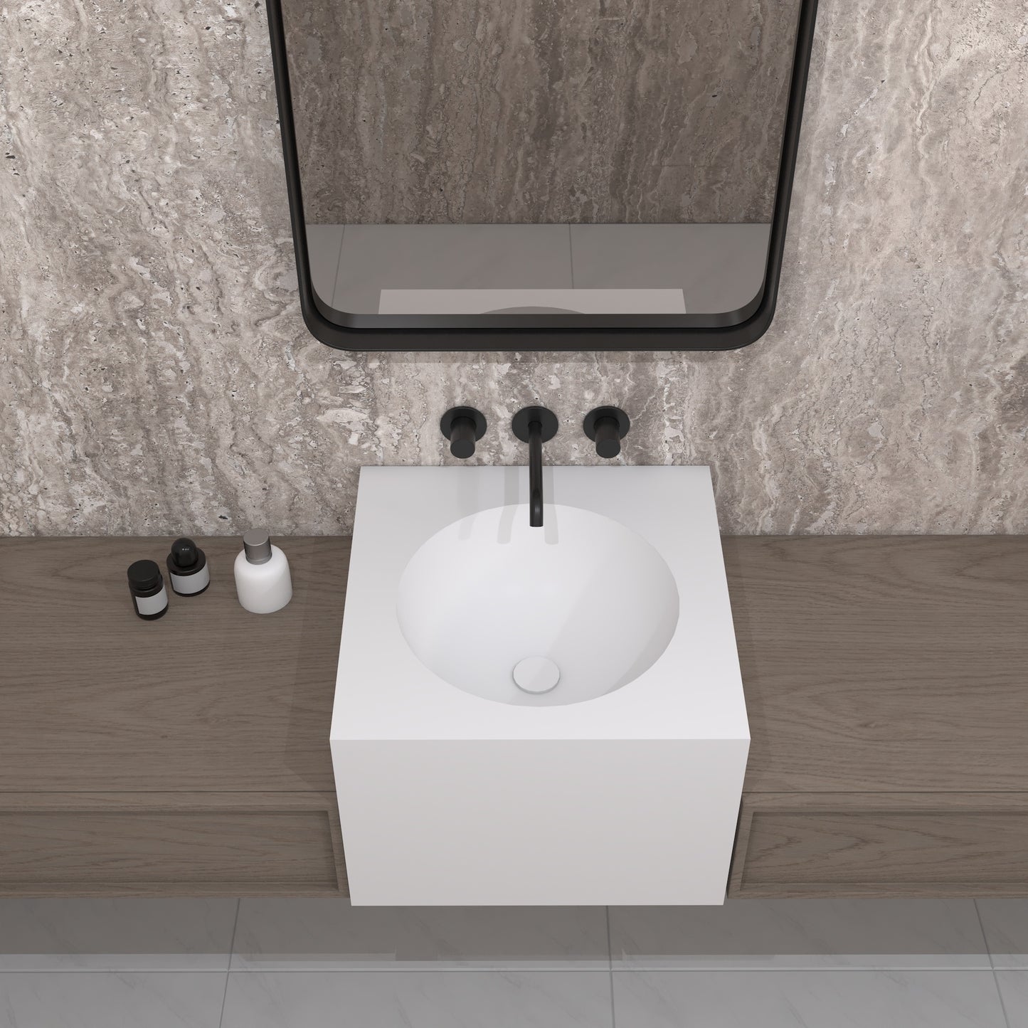 Apolo Essence Deep - Vasque Suspendu | Format Mini en Corian®