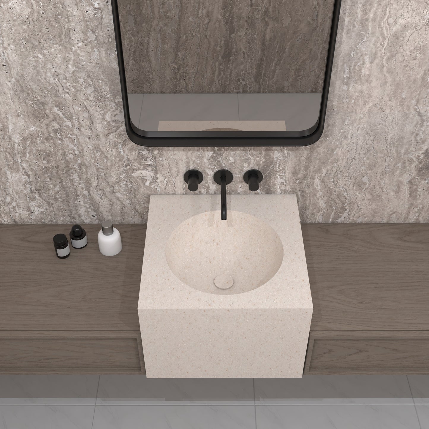 Apolo Essence Deep - Vasque Suspendu | Format Mini en Corian®
