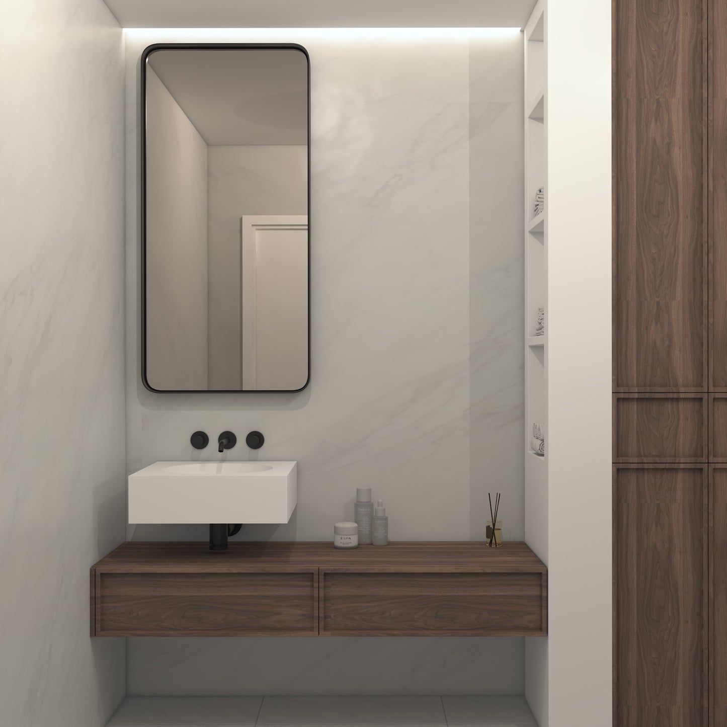 Apolo Essence Edge - Vasque Suspendu | Format Mini en Corian®