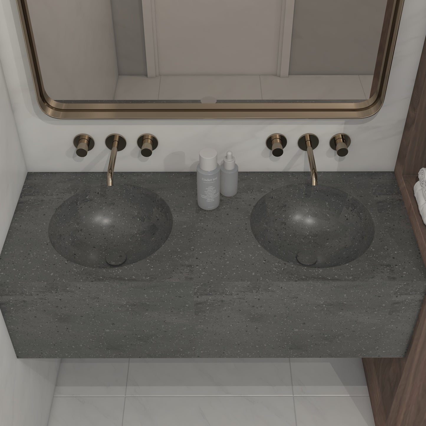 Apolo Prestige Deep - Vasque Double Suspendue en Corian®