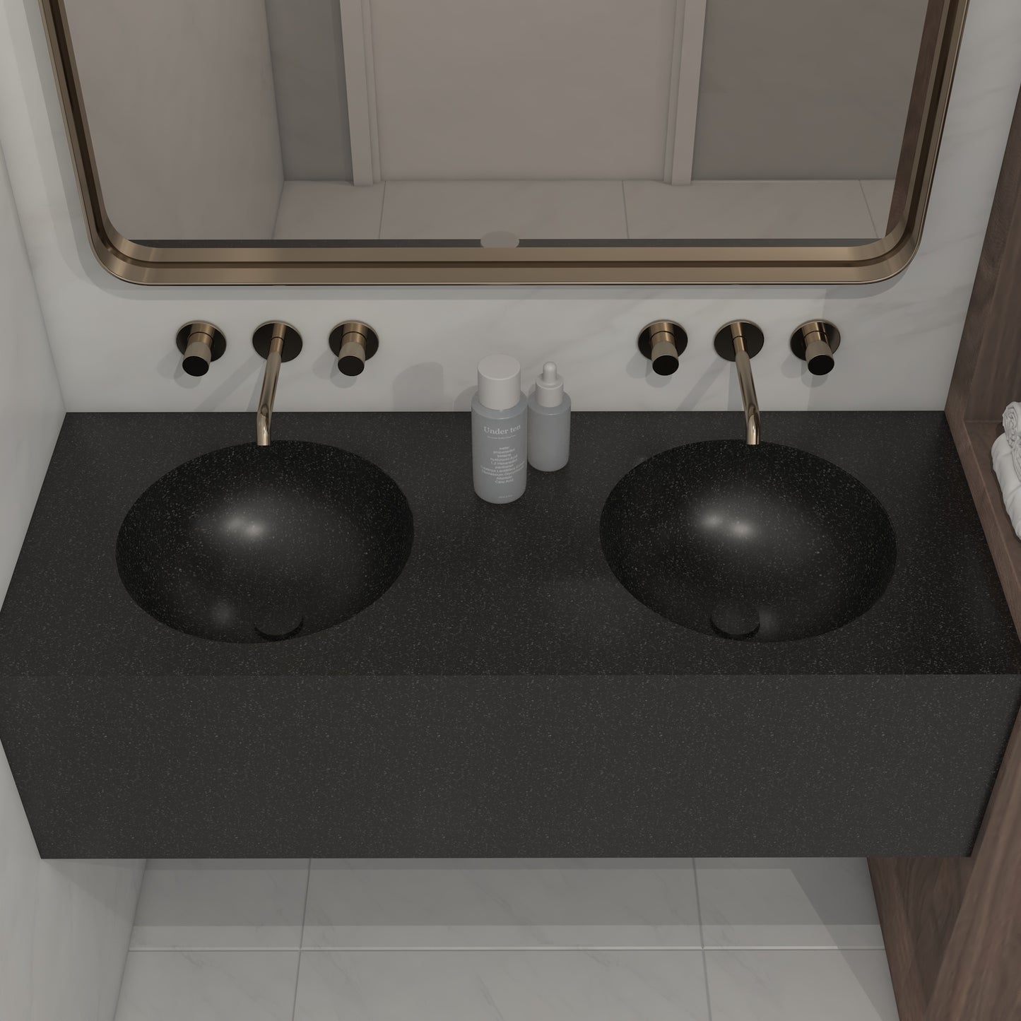Apolo Prestige Deep - Vasque Double Suspendue en Corian®