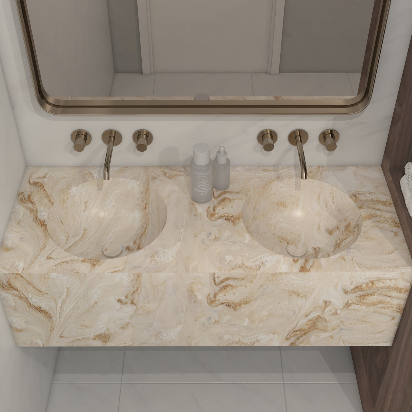 Apolo Prestige Deep - Vasque Double Suspendue en Corian®