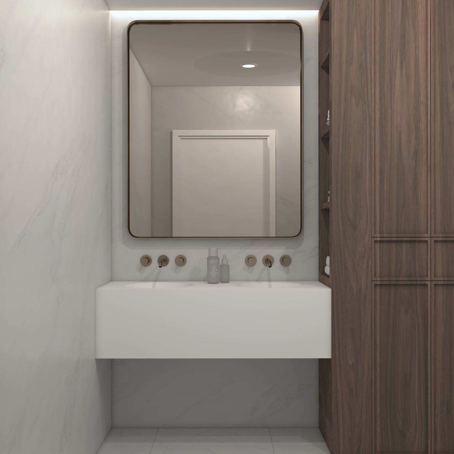 Apolo Prestige Deep - Vasque Double Suspendue en Corian®