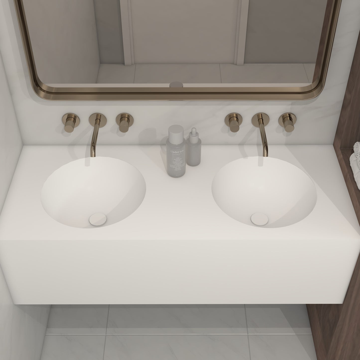 Apolo Prestige Deep - Vasque Double Suspendue en Corian®