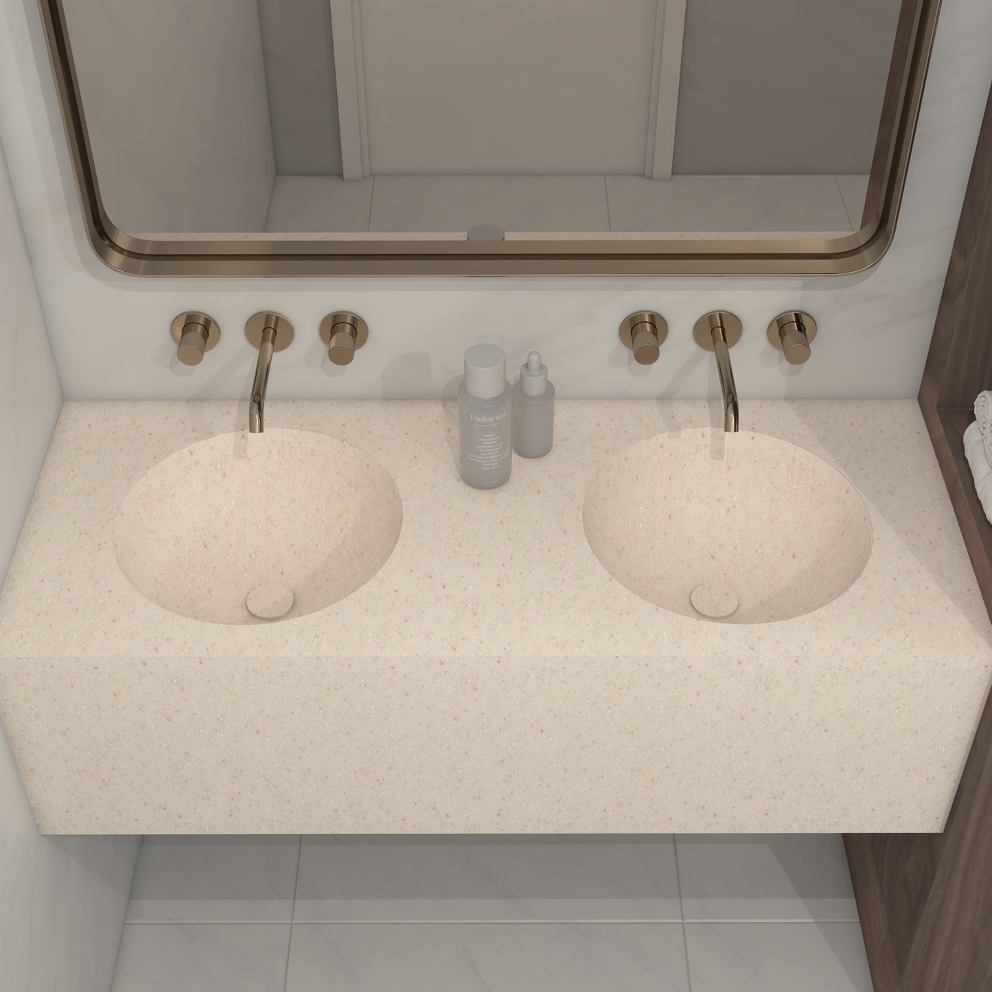 Apolo Prestige Deep - Vasque Double Suspendue en Corian®