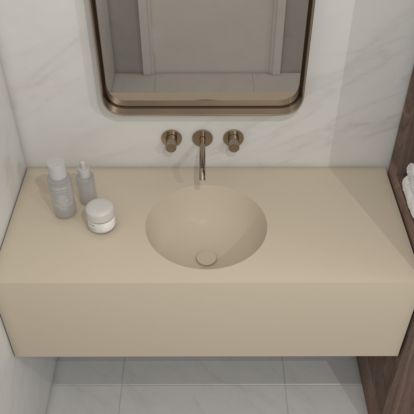 Apolo Prestige Deep - Vasque Simple Suspendue en Corian®