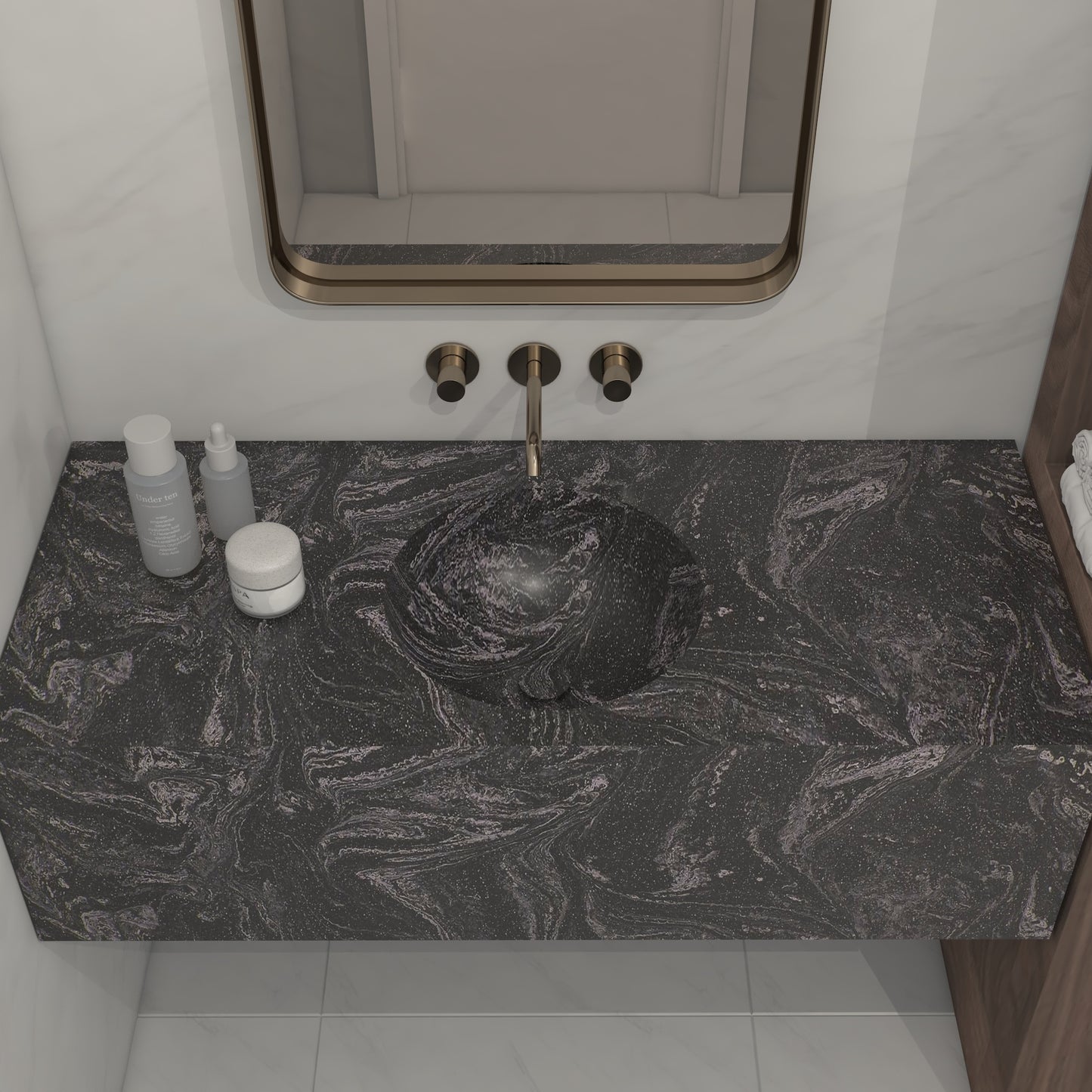 Apolo Prestige Deep - Vasque Simple Suspendue en Corian®