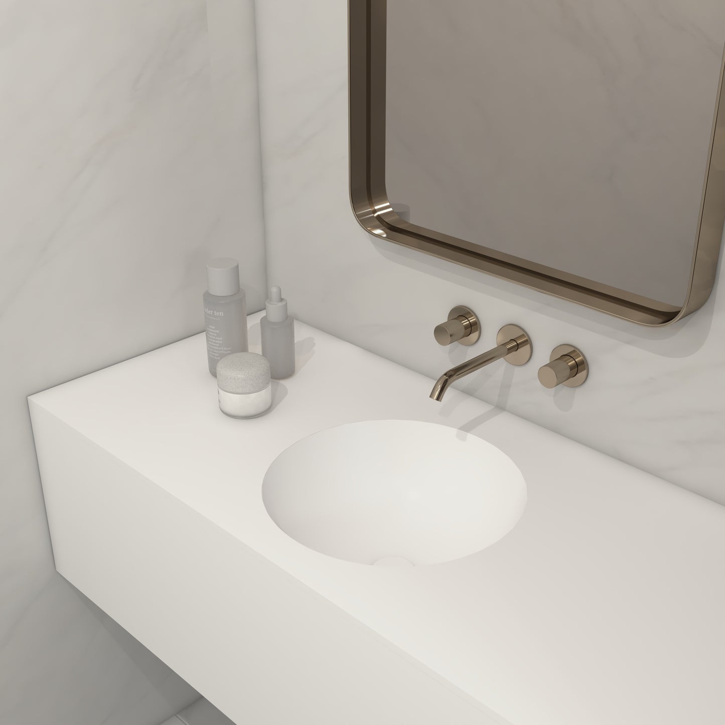 Apolo Prestige Deep - Vasque Simple Suspendue en Corian®