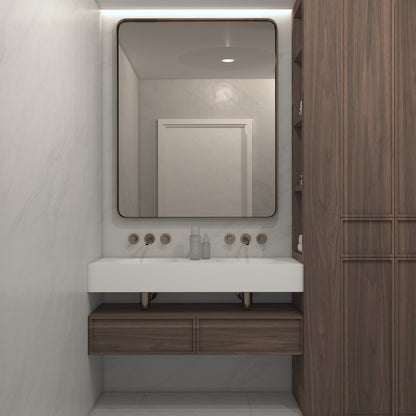 Apolo Prestige Edge - Vasque Double Suspendue en Corian®