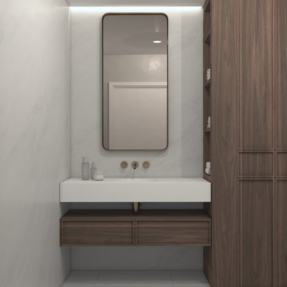 Apolo Prestige Edge - Vasque Simple Suspendue en Corian®
