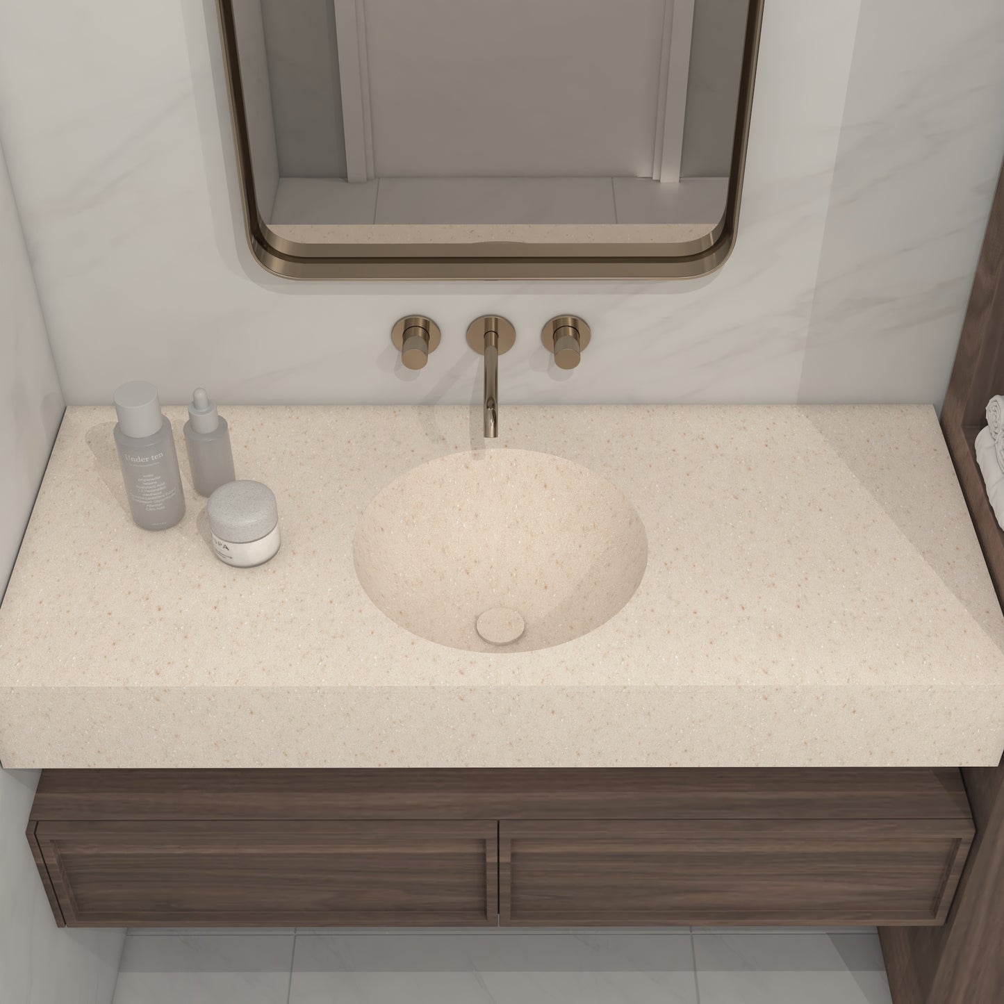 Apolo Prestige Edge - Vasque Simple Suspendue en Corian®