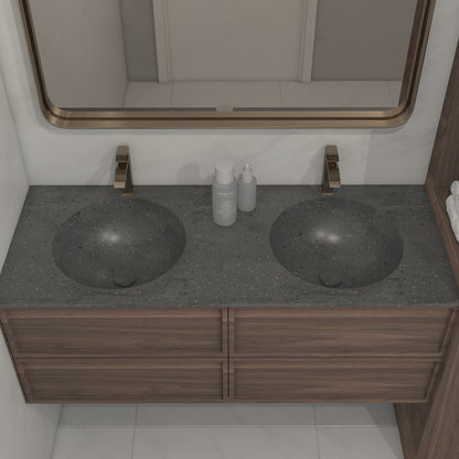 Apollo Prestige – Vasque Double à Encastrer en Corian®
