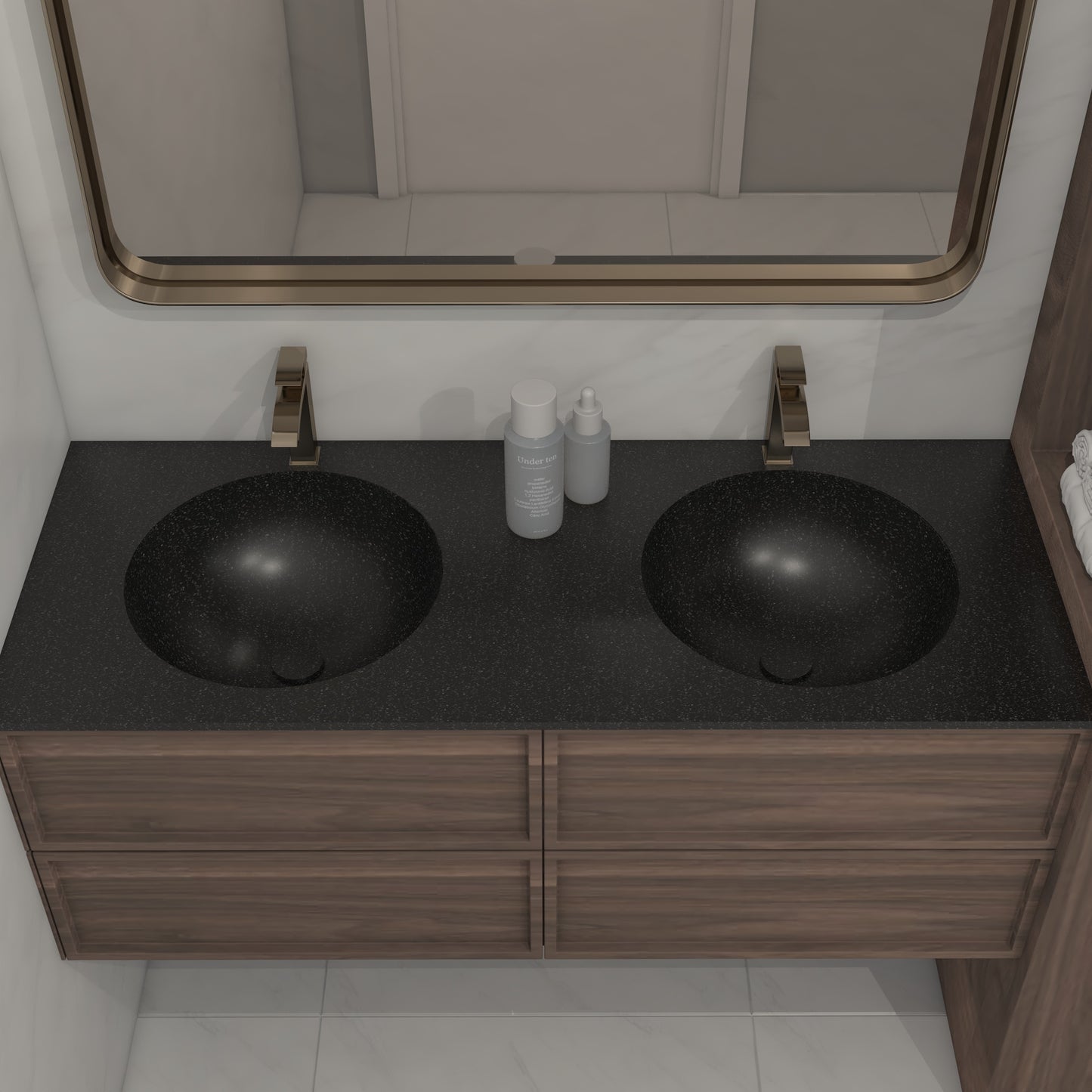 Apollo Prestige – Vasque Double à Encastrer en Corian®