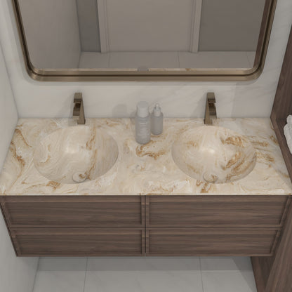 Apollo Prestige – Vasque Double à Encastrer en Corian®