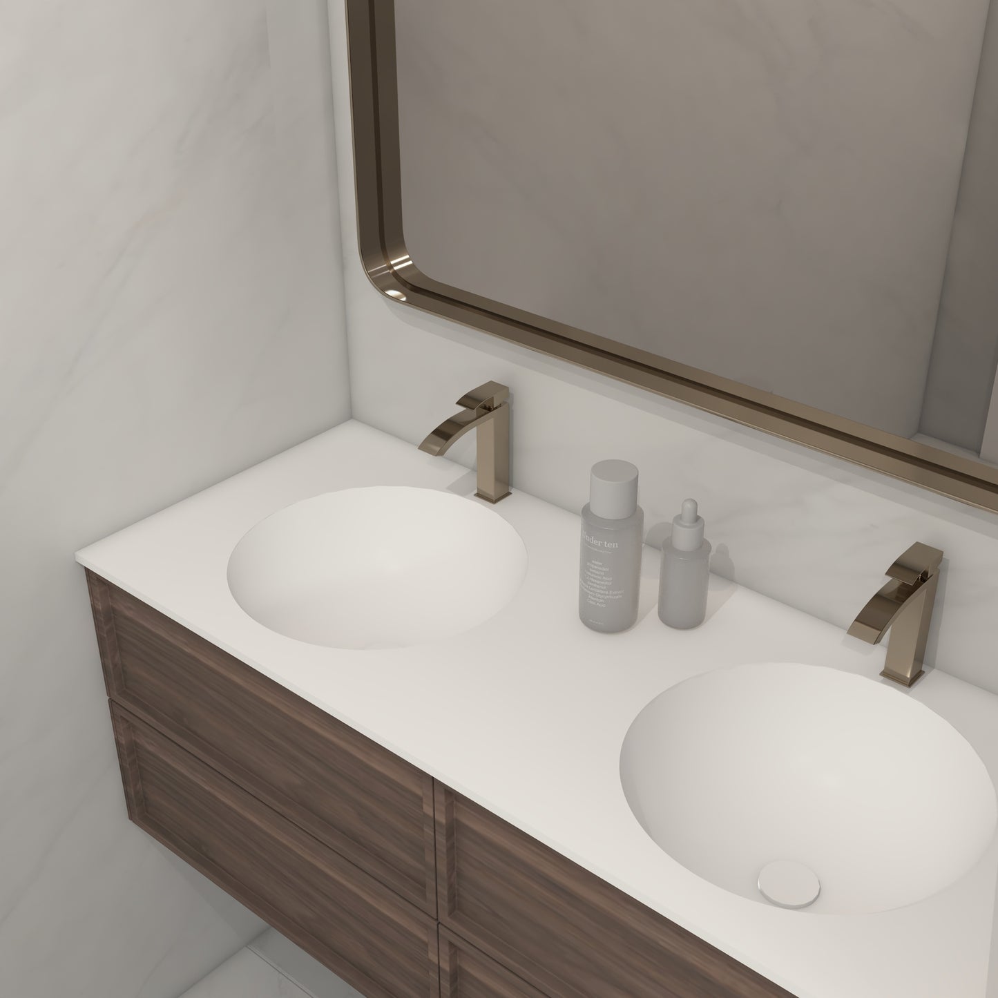 Apollo Prestige – Vasque Double à Encastrer en Corian®