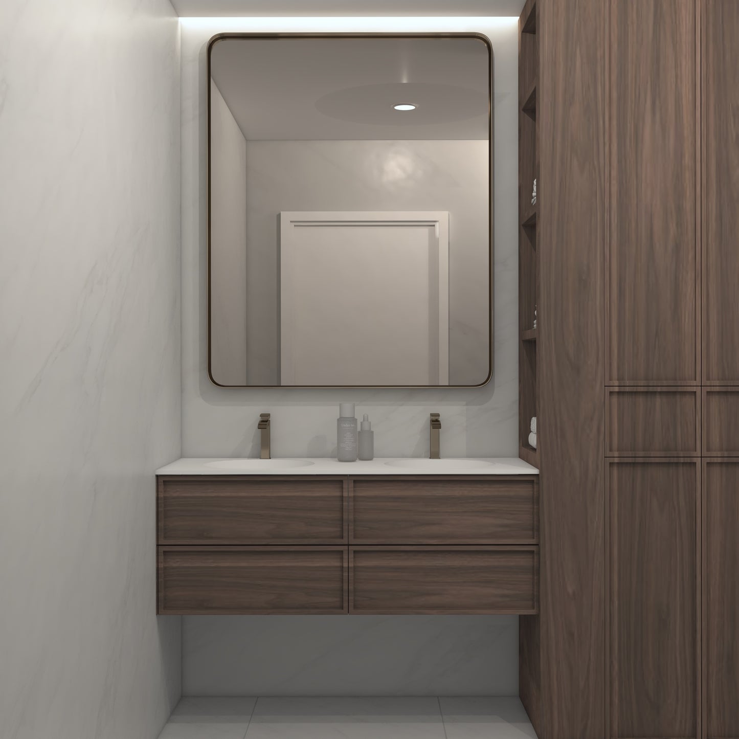 Apollo Prestige – Vasque Double à Encastrer en Corian®