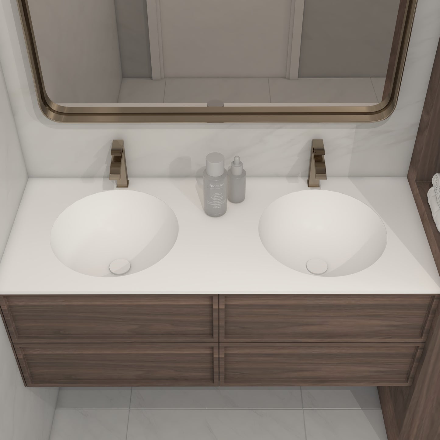 Apollo Prestige – Vasque Double à Encastrer en Corian®