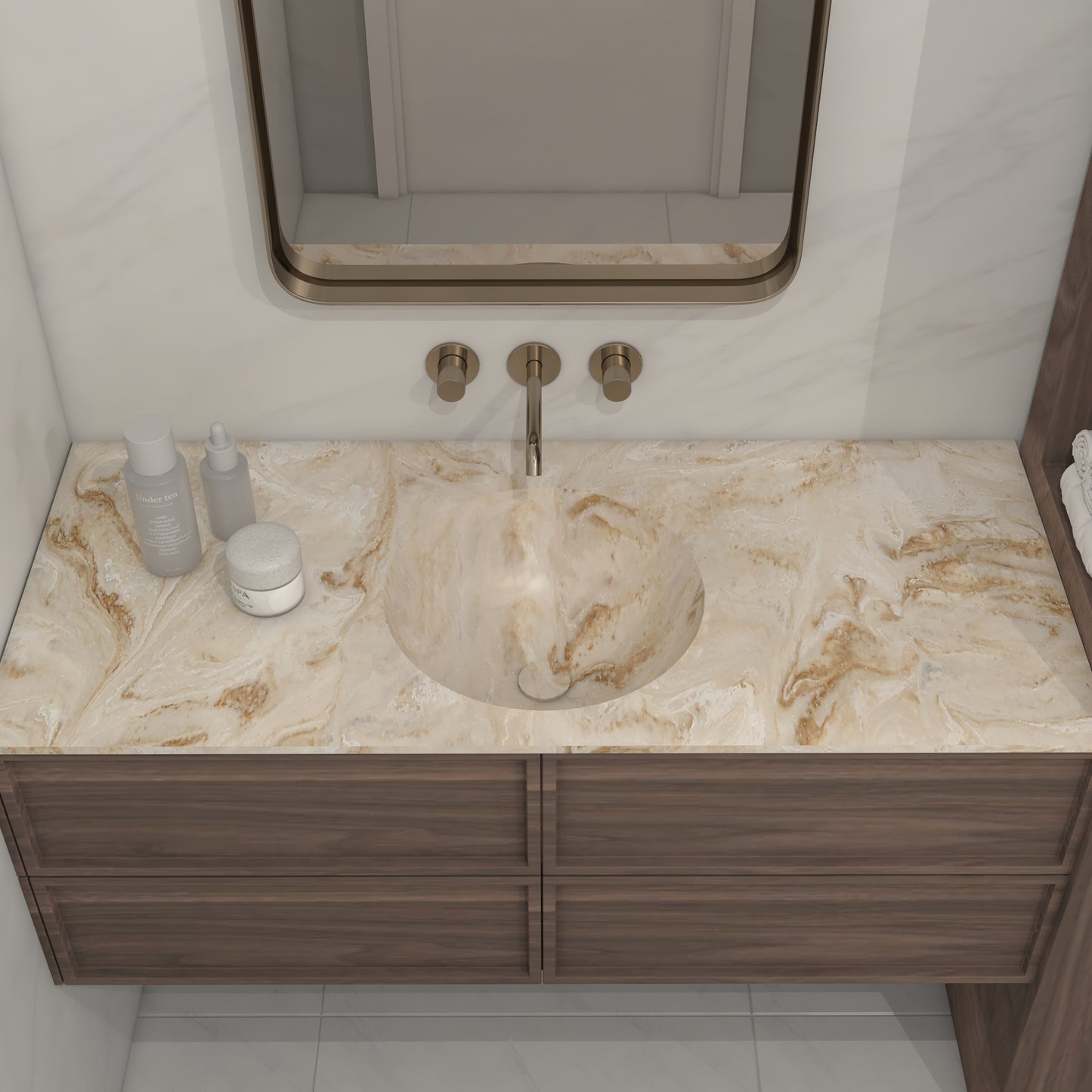 Apolo Prestige – Vasque Simple à Encastrer en Corian®