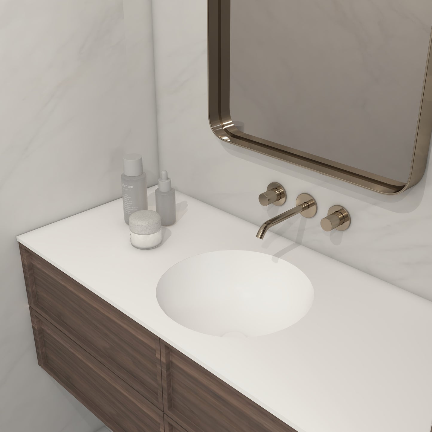 Apolo Prestige – Vasque Simple à Encastrer en Corian®