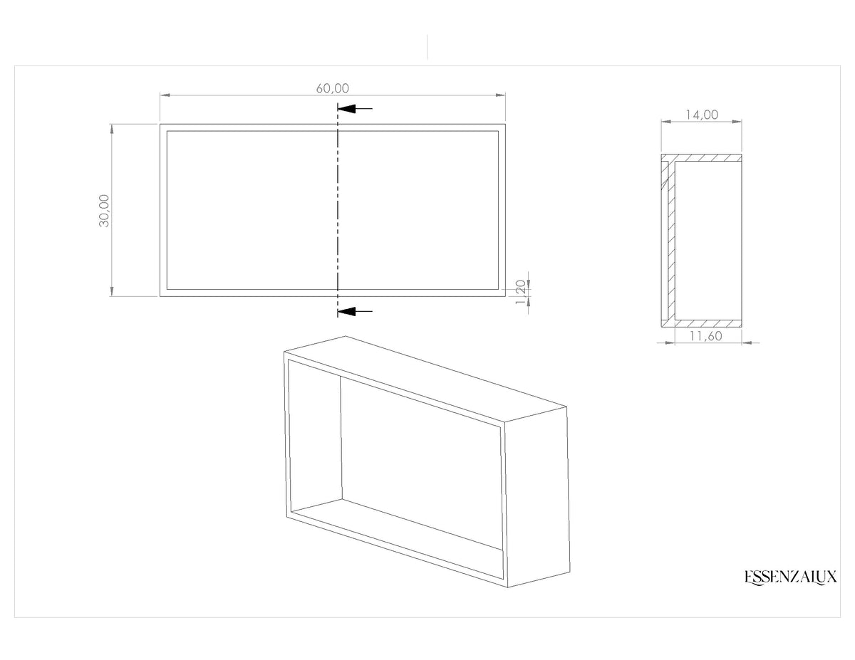 Atlas Niche Horizontale en Corian®