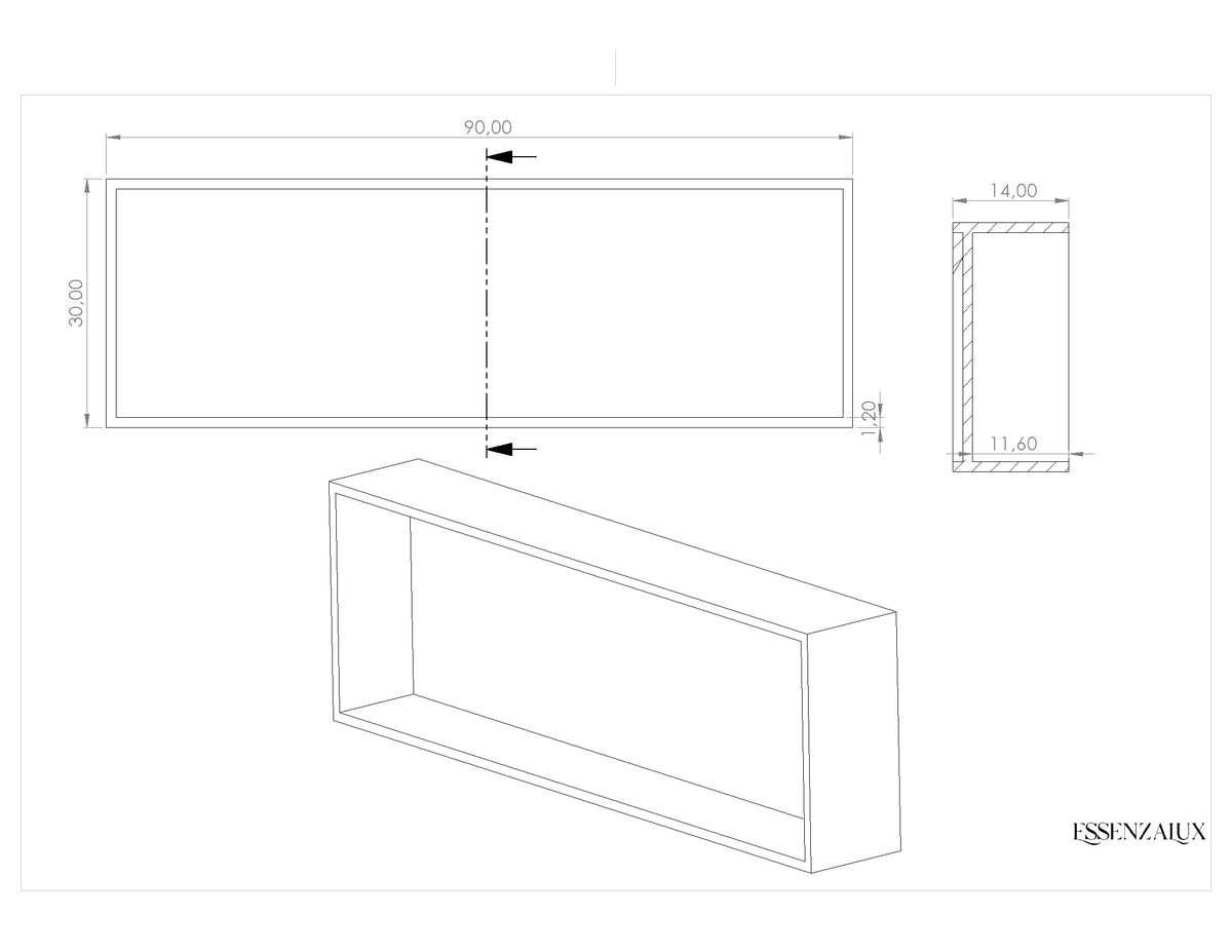 Atlas Niche Horizontale en Corian®