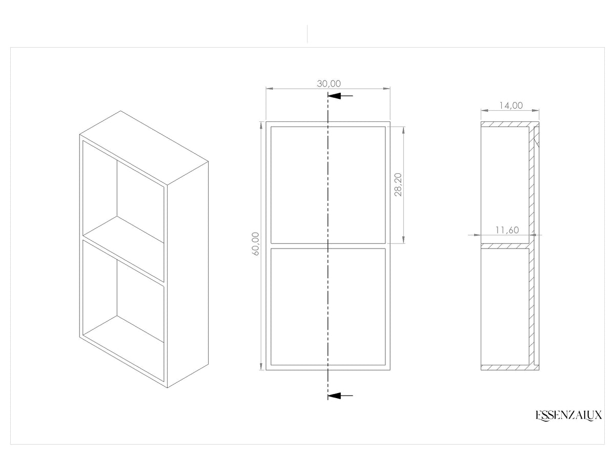 Atlas Niche Verticale en Corian®