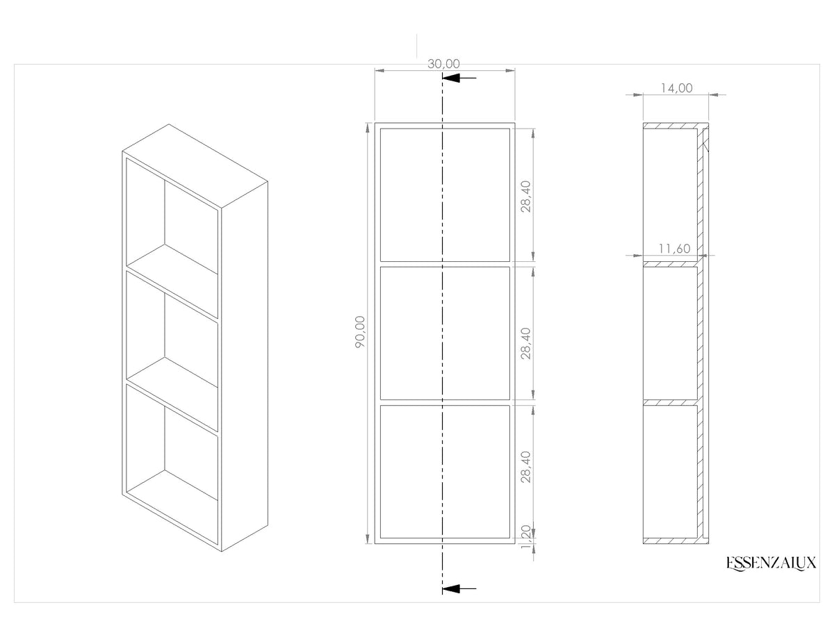 Atlas Niche Verticale en Corian®