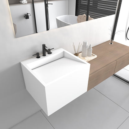 Fortuna Essence Deep - Vasque Suspendue | Format Mini en Corian®