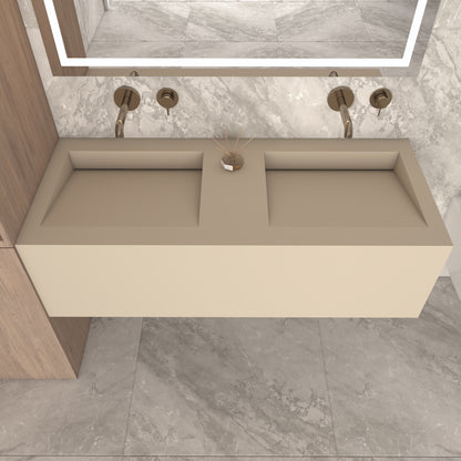 Fortuna Prestige Deep - Vasque Double Suspendue en Corian®
