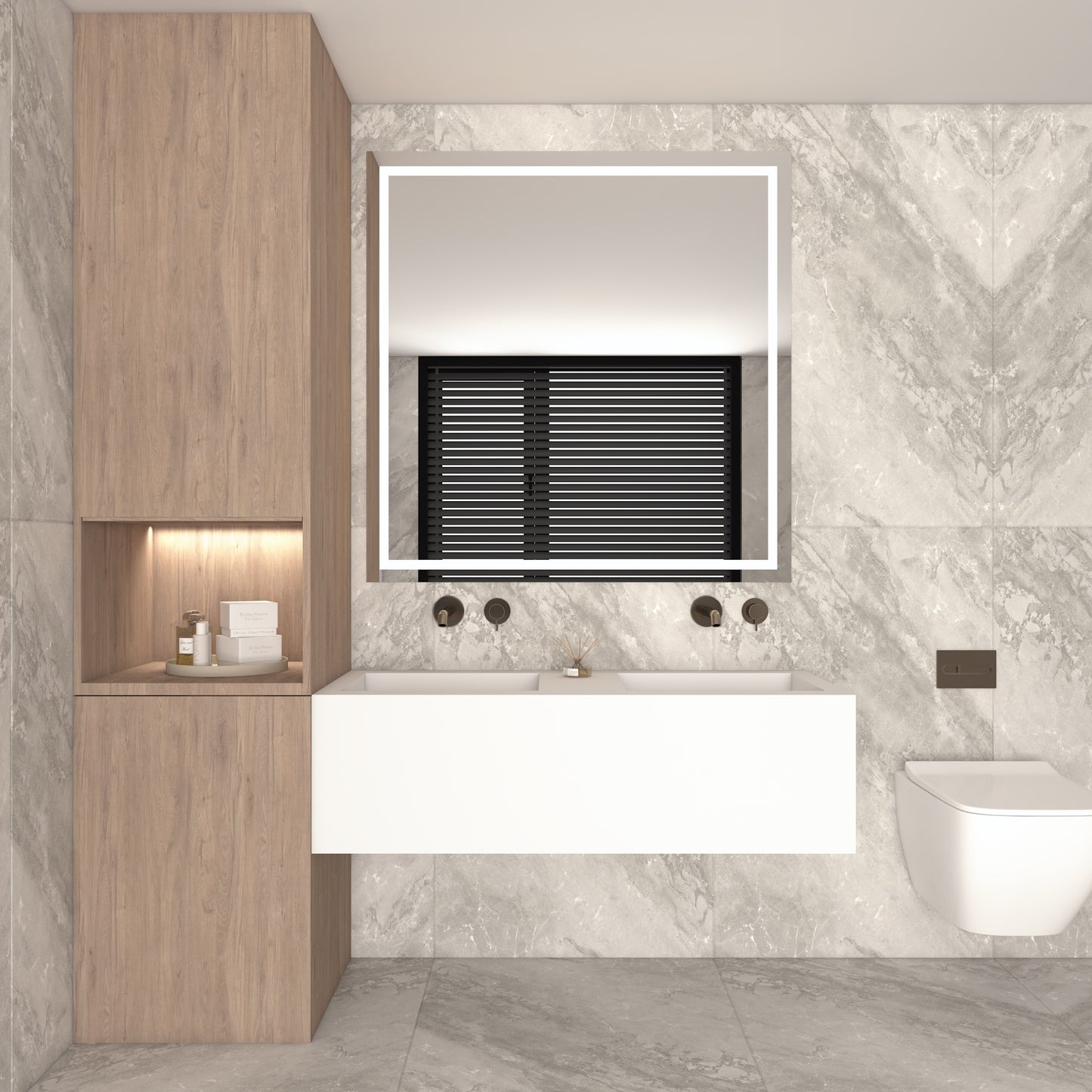 Fortuna Prestige Deep - Vasque Double Suspendue en Corian®