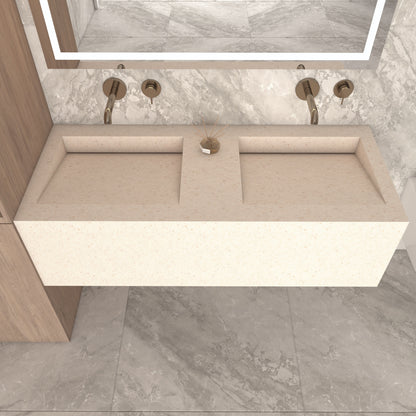 Fortuna Prestige Deep - Vasque Double Suspendue en Corian®