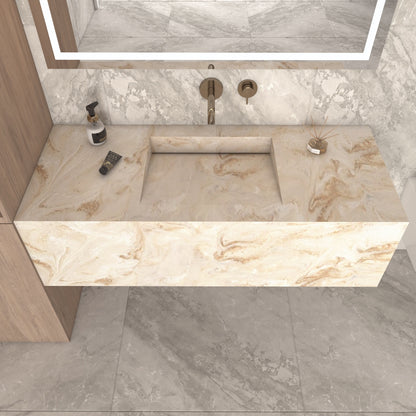 Fortuna Prestige Deep - Vasque Simple Suspendue en Corian®