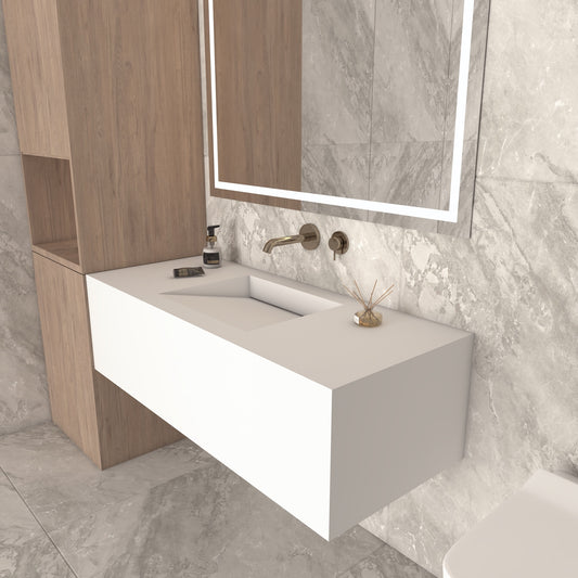 Fortuna Prestige Deep - Vasque Simple Suspendue en Corian®