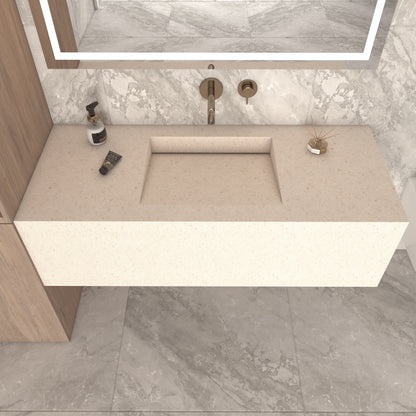 Fortuna Prestige Deep - Vasque Simple Suspendue en Corian®
