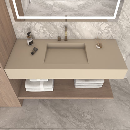 Fortuna Prestige Edge - Vasque Simple Suspendue en Corian®