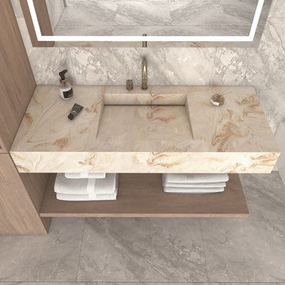 Fortuna Prestige Edge - Vasque Simple Suspendue en Corian®