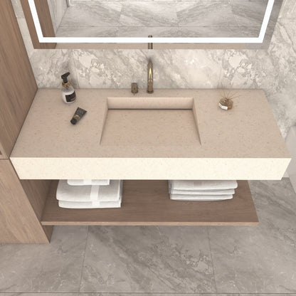 Fortuna Prestige Edge - Vasque Simple Suspendue en Corian®