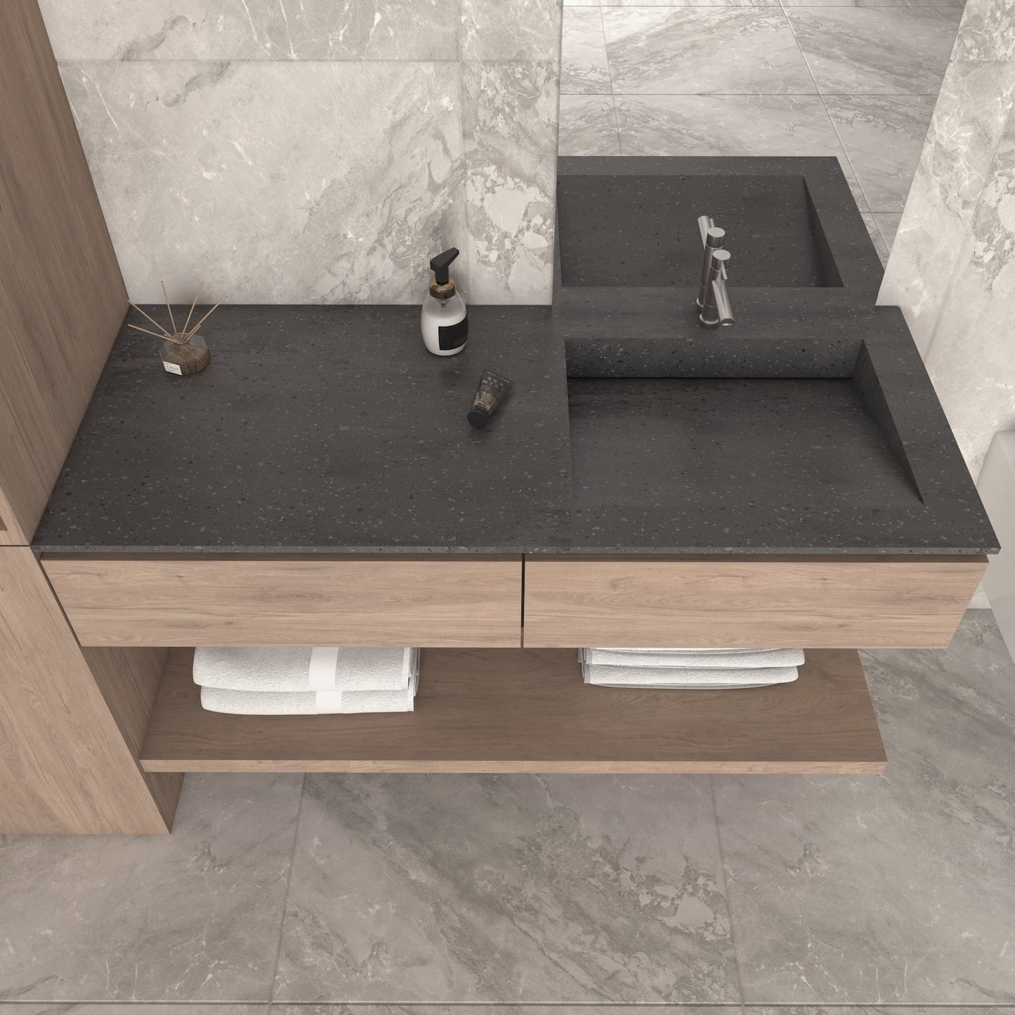 Fortuna Prestige – Vasque Simple à Encastrer en Corian®