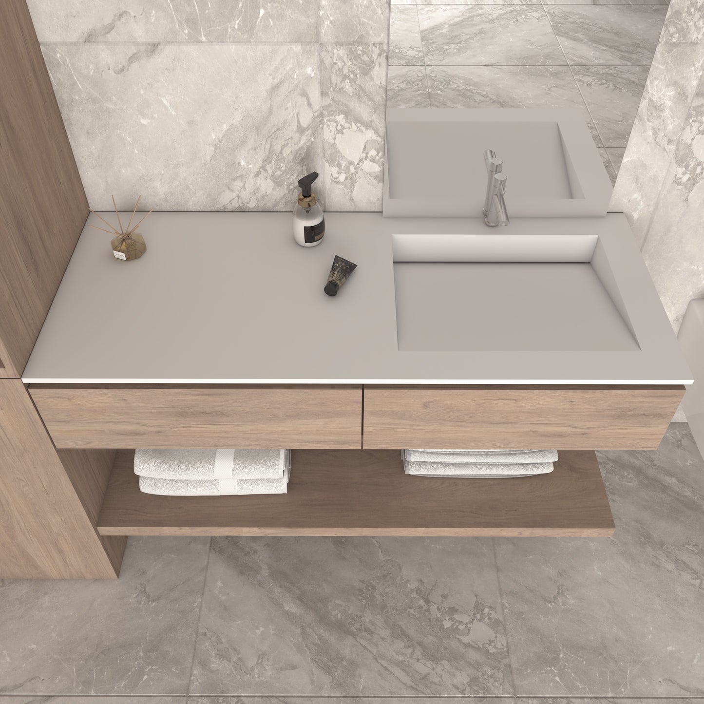 Fortuna Prestige – Vasque Simple à Encastrer en Corian®