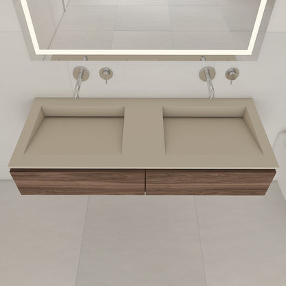 Fortuna Prestige – Vasque Double à Encastrer en Corian®
