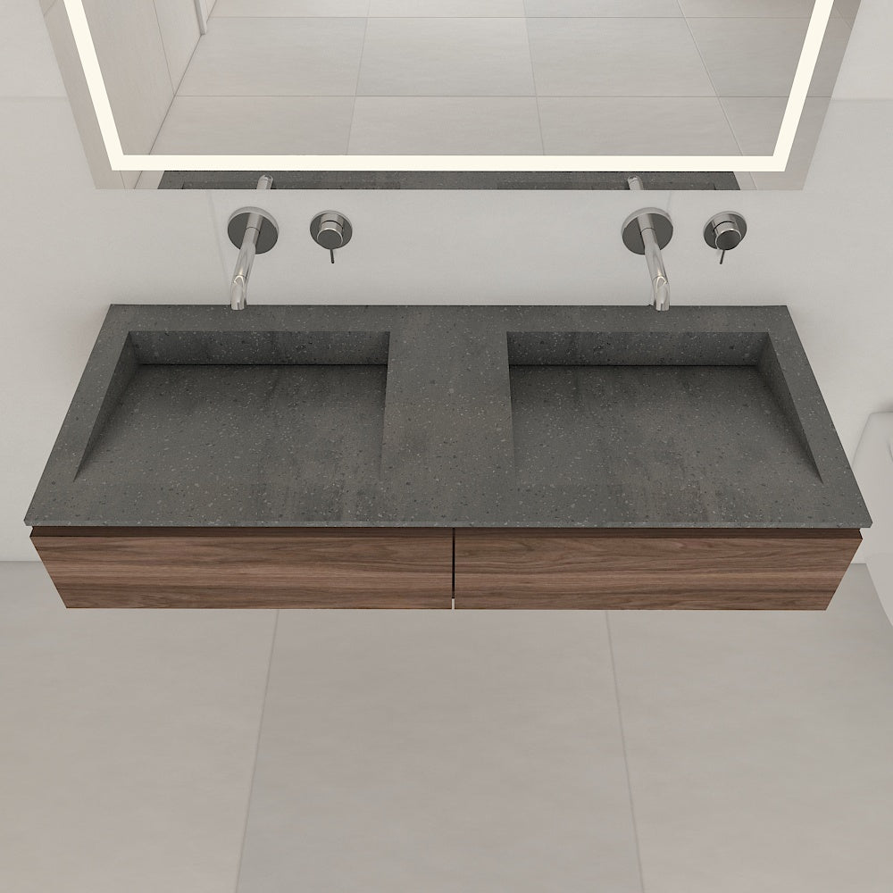Fortuna Prestige – Vasque Double à Encastrer en Corian®